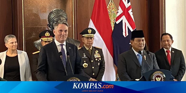 Bahas Kerja Sama Pertahanan dengan Prabowo, Wakil PM Australia Tegaskan Tolak Gerakan Kemerdekaan di Papua