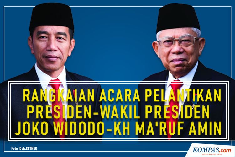 Rangkaian Acara Pelantikan Presiden-Wakil Presiden Joko Widodo-KH Maruf Amin