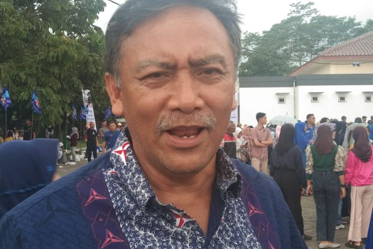 Sekretaris Majelis Tinggi Partai Demokrat, Andi Alfian Mallarangeng saat memberikan keterangan, Selasa (16/1/2024).