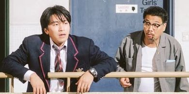 Ng Man-tat bersama Stephen Chow dalam film Fight Back to School