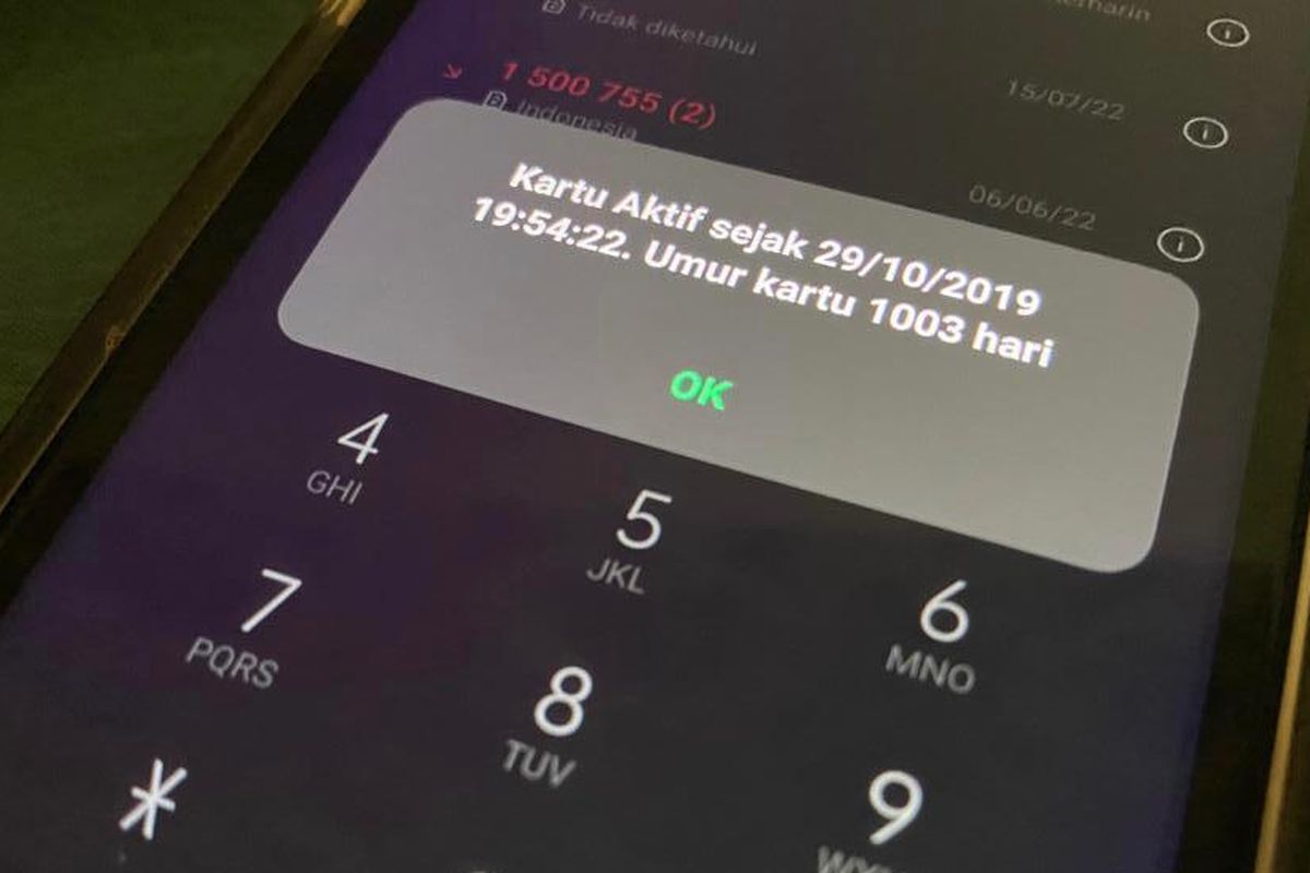 Cara cek umur kartu Tri via kode UMB.