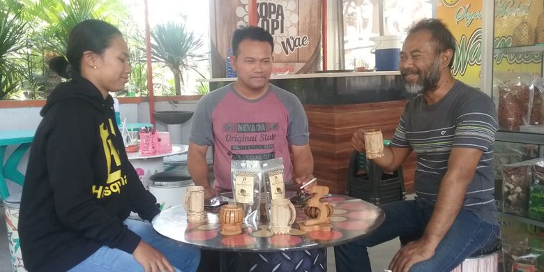 Kedai kopi Kopa Kopi Wae di Kendal, Jawa Tengah, Rabu (12/9/2018).