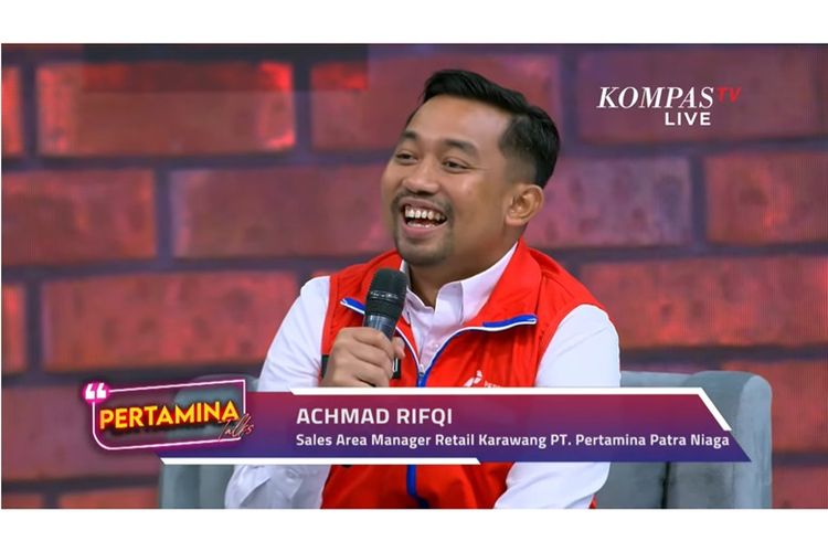Sales Area Manager Retail Karawang Pertamina Patra Niaga Achmad Rifqi. 