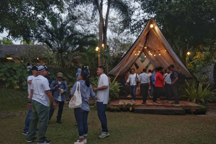 Perayaan hari Kopi Internasional di Banyuwangi, Jaw Timur, Senin (1/10/2018).