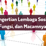 Pengertian Lembaga Sosial, Fungsi, dan Macamnya 