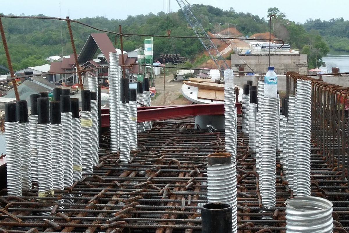 Kabel perdana akan ditarik ke Dek I Jembatan