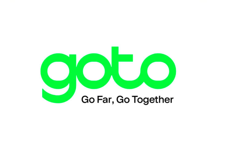 Ilustrasi logo Goto, layanan dari Gojek dan Tokopedia.