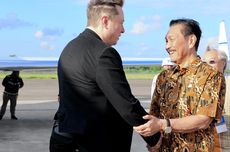 Elon Musk Tiba di Bali, Disambut Senyuman Luhut