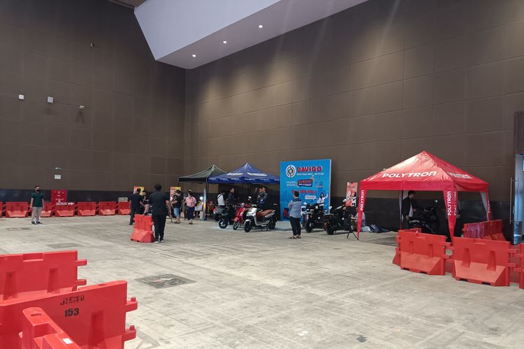 Area test ride Jakarta Fair Kemayoran 2023 yang terletak di Hall C3