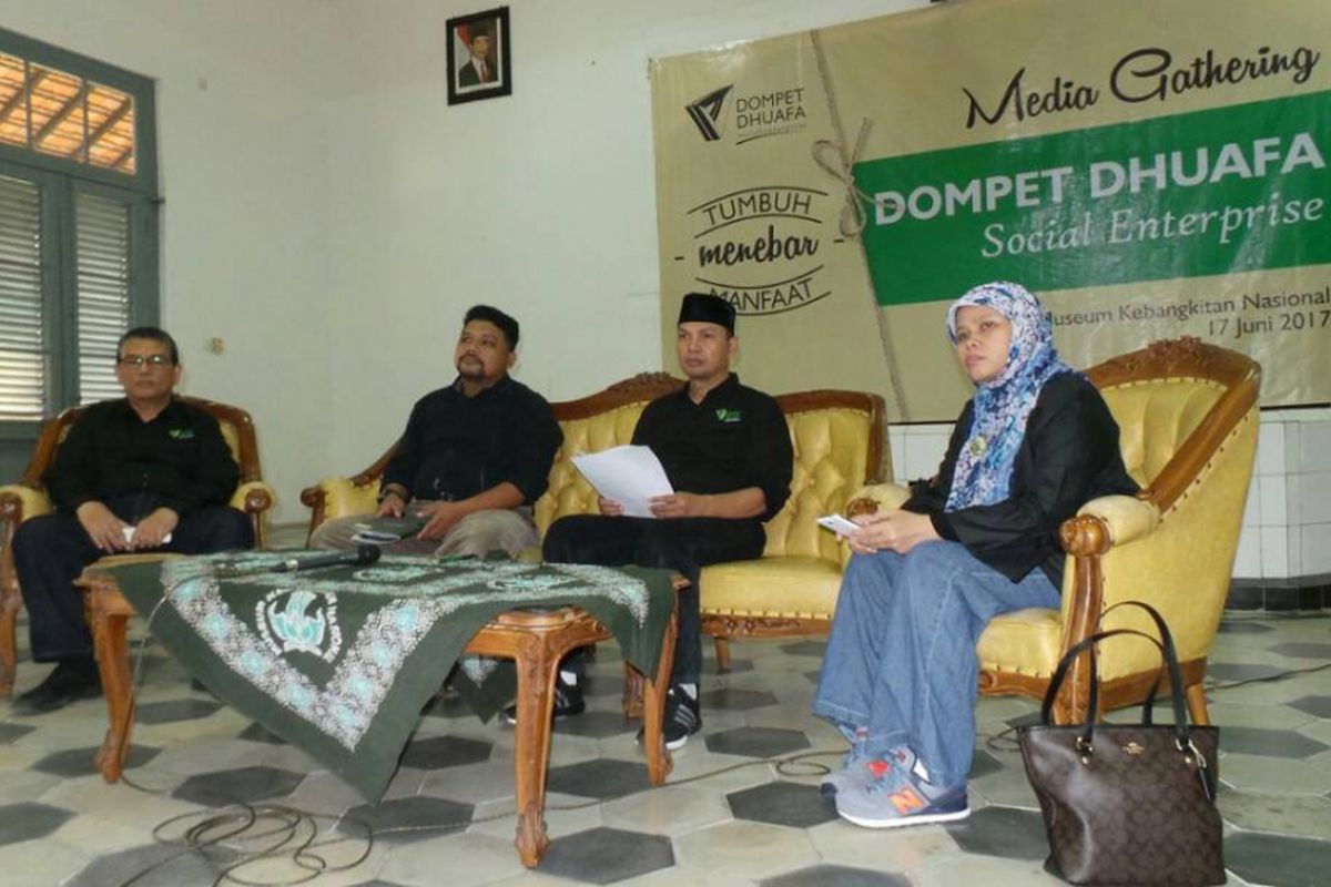 Media Gathering Dompet Dhuafa Social Enterprise di Jakarta, Sabtu (17/6/2017). 