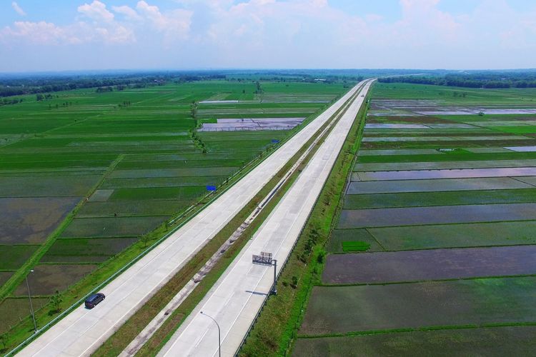 Kondisi aktual Tol Jombang-Mojokerto.