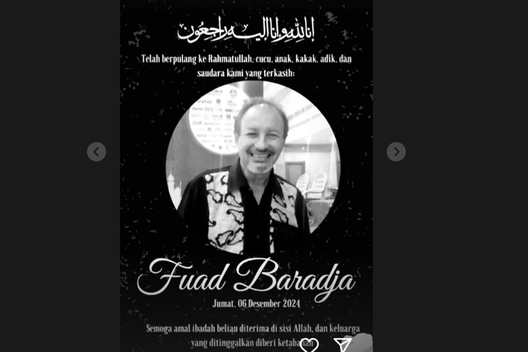 Fuad Baradja, Pemain Sinetron Jin dan Jun Meninggal Dunia