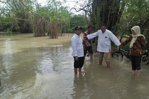 Banjir Akibat Luapan Kali Lamong Gresik Meluas, Kini Melanda Kecamatan Cerme