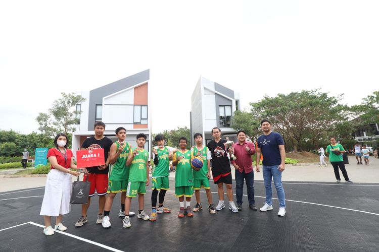 Open house di Marketing Gallery Kota Harapan Indah, Bekasi, hadir lebih meriah karena disisipkan agenda kompetisi olahraga untuk anak-anak, salah satunya 3 on 3 Basketball Competition