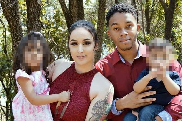 Francine dos Santos dan suaminya Marcelo Araujo dan kedua anak mereka. Wanita 22 tahun itu dibunuh Araujo saat berhubungan seks karena ingin hamil anak ketiga.