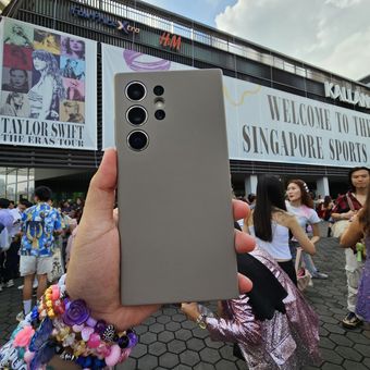 Samsung S24 Ultra jadi andalan ketika mengabadikan konser Taylor Swift The Eras Tour di National Satdium Singapore pada 7 Maret 2024.