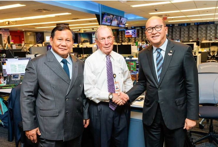 Prabowo Temui Bos Bloomberg, Bahas Apa?