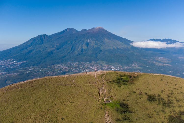 Puncak Gunung Penanggungan di Jawa Timur, Rabu (7/6/2023).