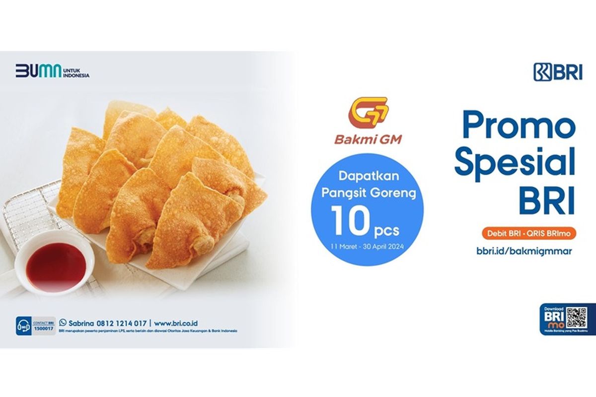 Promo Bakmi GM dan BRI 