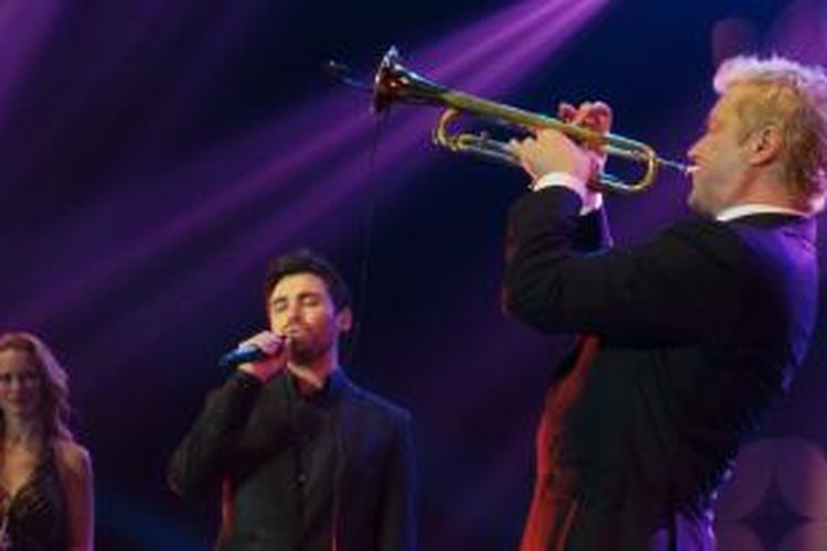 Pemain trompet Chris Botti tampil dalam Jakarta International Java Jazz Festival, di Jakarta Internatinal Expo, Kemayoran, Jakarta Pusat, Sabtu (8/3/2015).