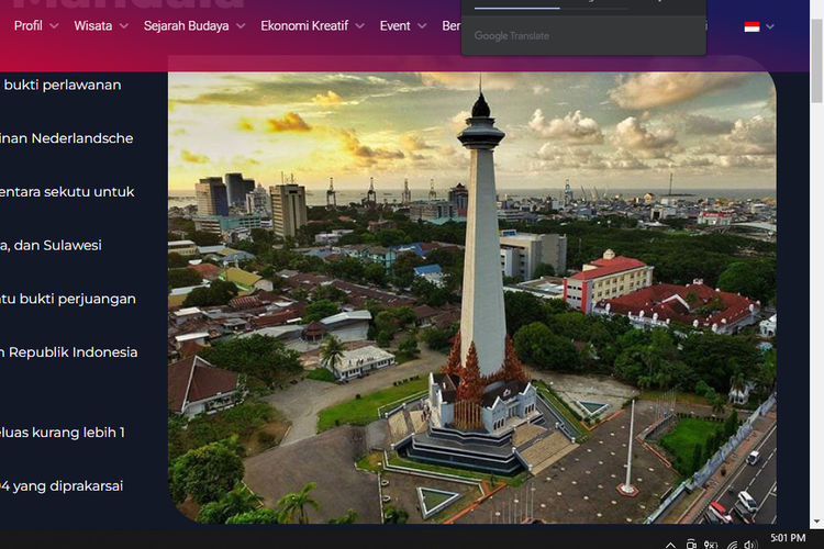 Monumen Mandala atau Monumen Pembebasan Irian Barat di Makassar
