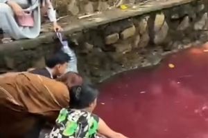 Mata Air di Gunung Sindur Bogor Mendadak Merah, DLH Duga akibat Pewarna Kain