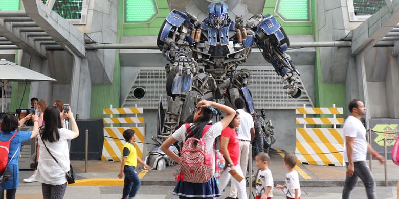 Universal Studios Singapore, Rabu (8/2/2017). Tempat wisata yang berada di Pulau Sentosa ini bisa dibilang wajib dikunjungi wisatawan saat melancong ke Singapura termasuk wisatawan Indonesia.