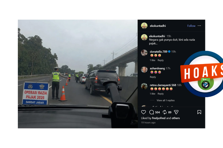 INFOGRAFIK: Hoaks Operasi Razia Pajak di Jalan Tol, Simak Bantahannya