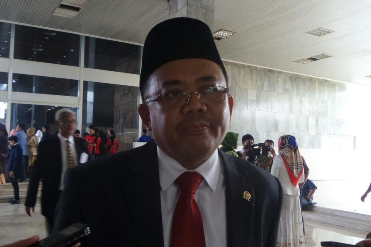 Presiden Partai Keadilan Sejahtera (PKS) Sohibul Iman di Komeks Parlemen, Senayan, Jakarta, Kamis (2/2/2017).