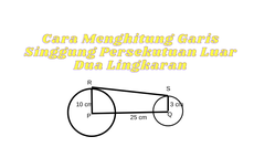 Cara Menghitung Garis Singgung Persekutuan Luar Dua Lingkaran