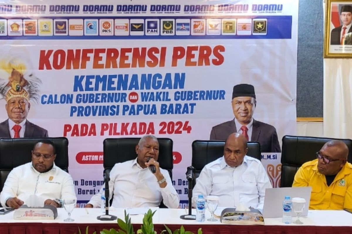 Ungguli Kotak Kosong di Pilgub Papua Barat, Dominggus Mandacan Bersuara