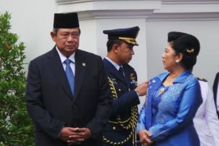 Presiden Susilo Bambang Yudhoyono dan Ibu Negara Ny Ani Yudhoyono