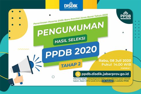 Link Pengumuman Hasil PPDB Jawa Barat 2020 Tahap 2 SMA-SMK