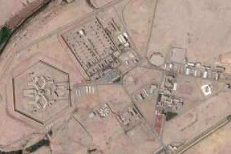 Kompleks LP Al-Ha'ir, Riyadh dilihat dari udara.