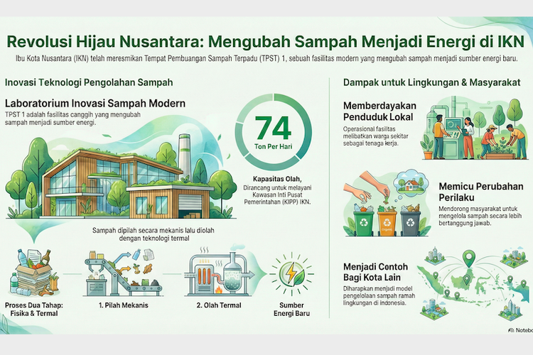 Canggih, TPST 1 IKN Dilengkapi Teknologi Waste to Energy