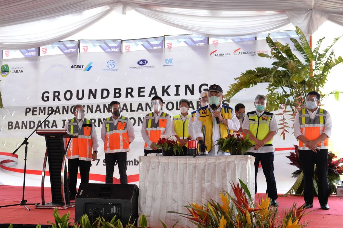 Astra Infra secara resmi memulai Pembangunan tol akses Bandara International Jawa Barat Kertajati, Senin (7/9/2020).