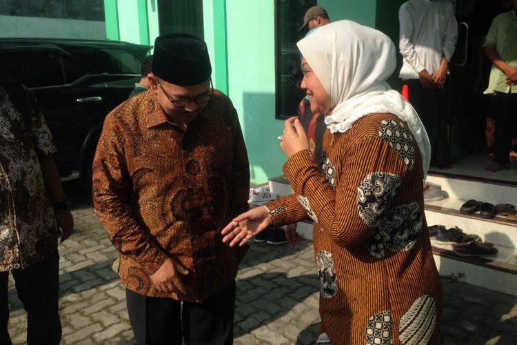 Sudirman Said dan Ida Fauziyah saat menyambangi kantor PWNU Jawa Tengah, Senin (16/4/2018) kemarin.