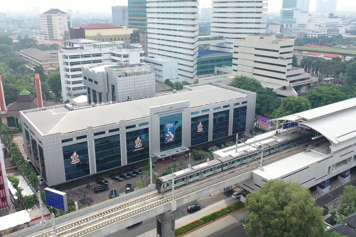 Penampakan kantor Kementerian Agraria dan Tata Ruang (ATR)/Badan Pertanahan Nasional (BPN).