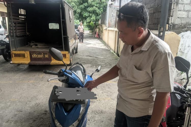 Barang bukti motor yang diamankan aparat Polsek Baron, Kamis (10/4/2025)