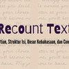 biography recount text singkat