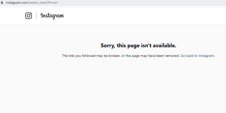 Akun Instagram Sensen, asisten Raffi Ahmad, menghilang.