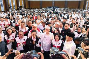Jokowi Ungkap Alasan Hadiri Rakorda PSI Bandung Bareng Kaesang