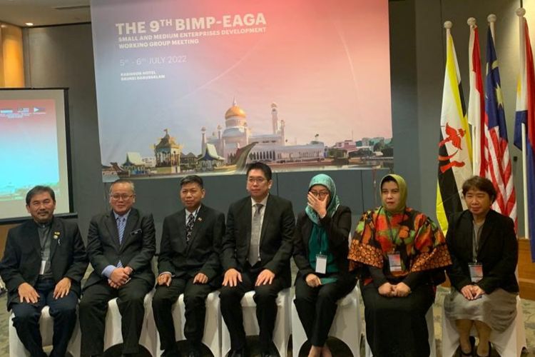 Pertemuan The 9th BIMP-EAGA SMED WG Meeting yang dilaksanakan di Bandar Seri Begawan Brunei Darussalam pada 5-6 Juli 2022