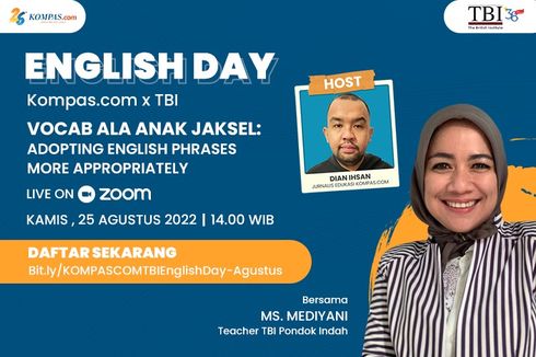 Ingin Lebih Lancar Bahasa Inggris? Ikuti Webinar TBI x Kompas.com Hari Ini