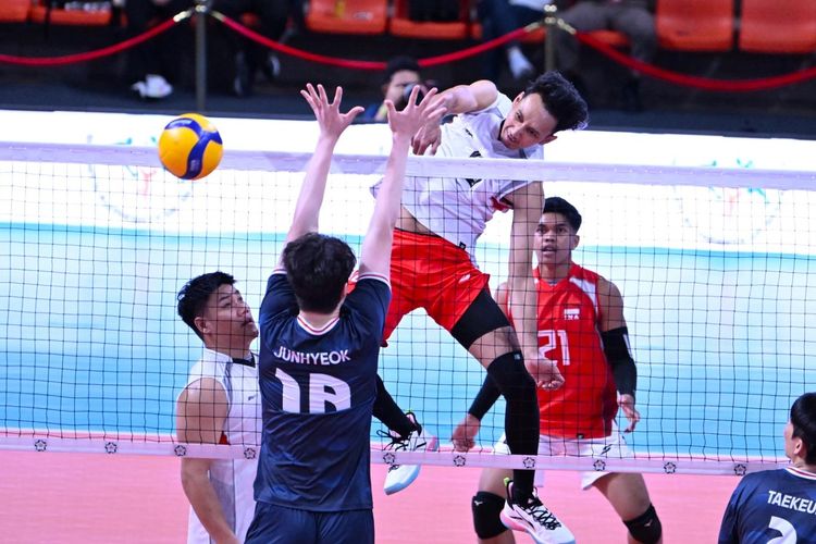 Kalah dari Korsel, Kans Timnas Voli Putra Masih Terbuka di AVC Cup
