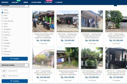 Daftar Lelang Rumah Murah di Bogor, Nilai Limit mulai Rp 100 Jutaan