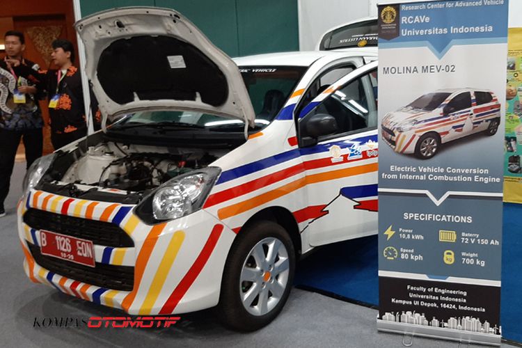 Daihatsu Ayla bertenaga listrik hasil garapan Universitas Indonesia 