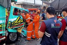 Evakuasi Dramatis Sopir Terjepit Kabin Ringsek Selama 1 Jam dalam Kondisi Patah Terbuka, Polisi: Sopir Mengantuk Tabrak Tronton Parkir