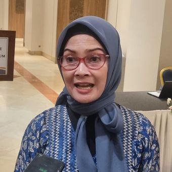 Juru Bicara Kemenhub Adita Irawati saat ditemui di Jakarta Convention Center, Selasa (21/5/2024).