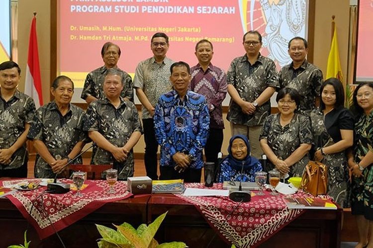 Tim asesor dari Lamdik saat visitasi di Prodi Pendidikan Sejarah Universitas Sanata Dharma (USD) Yogyakarta.